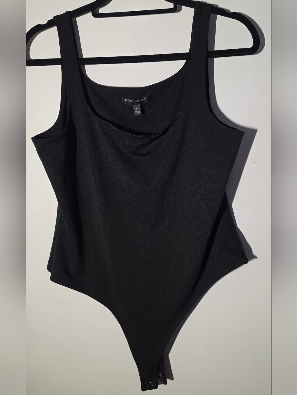 Banana Republic Black Scoop-Neck Bodysuit